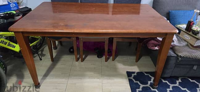 dinning table with 6 chairs for sale