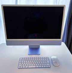 للبيع IMAC M1 24 INCH256GB SSD/16 GB RAM كالجديد مع كيبورد وماوس