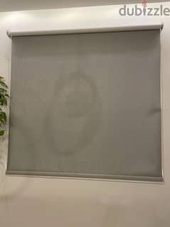 Brand new look curtain blinds . grey color