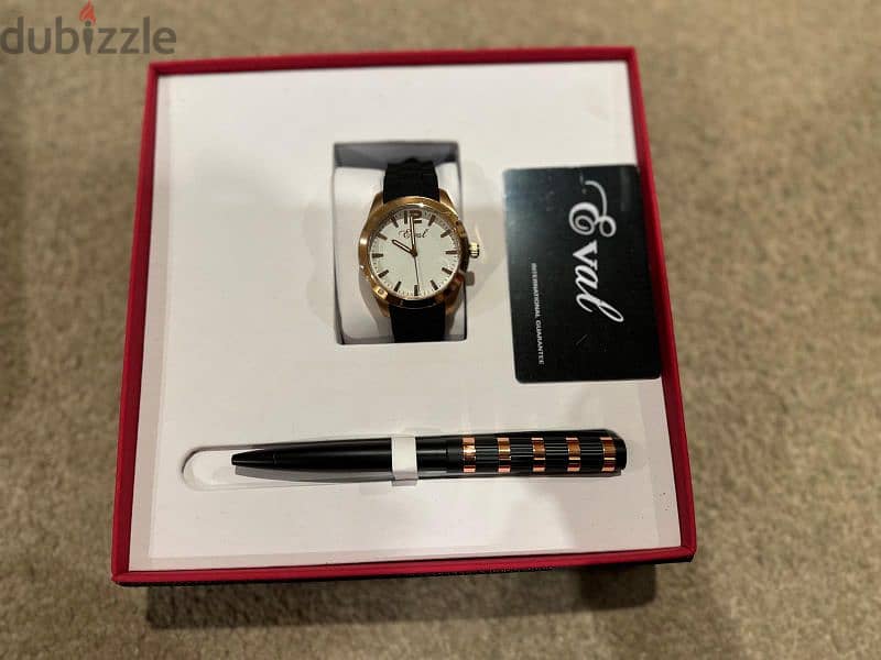 Eval watch + pen set with authentication card 1