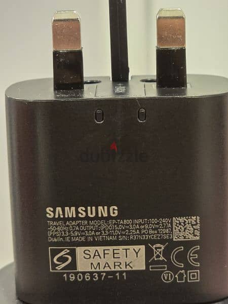 Samsung 25 Watt Charger Cable 0