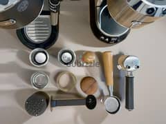 delonghi dedica coffee machine + coffee grinder