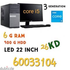 hp corei5 ram 6 gb and HDD 500 gb