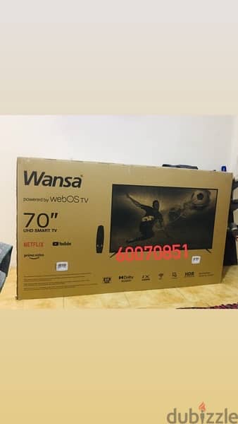 Wansa 70 inch smart tv with remote mouse new in box 2