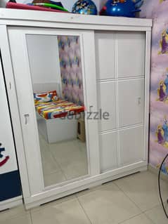 Wooden Wardrobe (excellent Condition and Single Bed with New Mattress