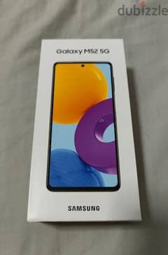 Samsung Galaxy M52.5G with 8gb ram 128gb memory with box charger all