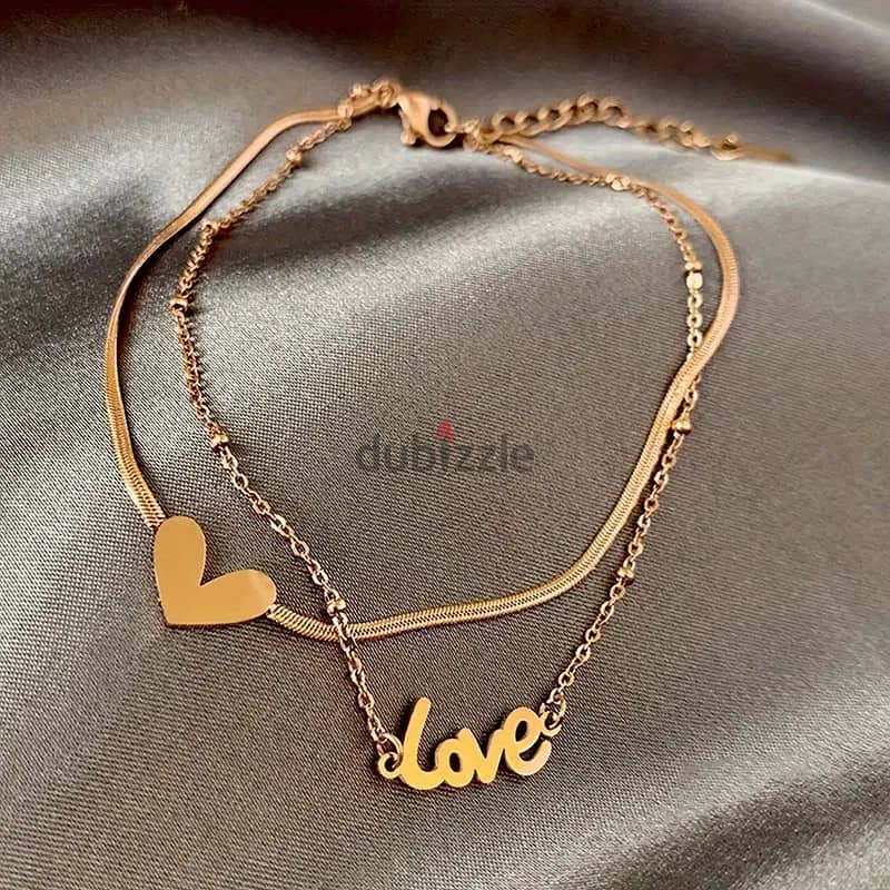 Love & Heart Shaped Anklet Foot Chain Bracelet 2