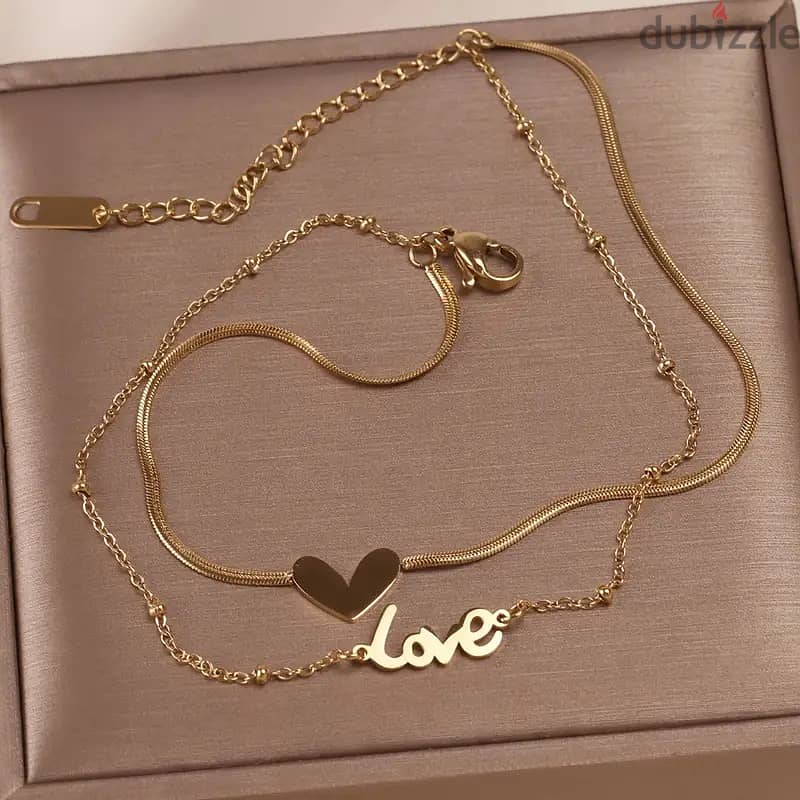 Love & Heart Shaped Anklet Foot Chain Bracelet 4