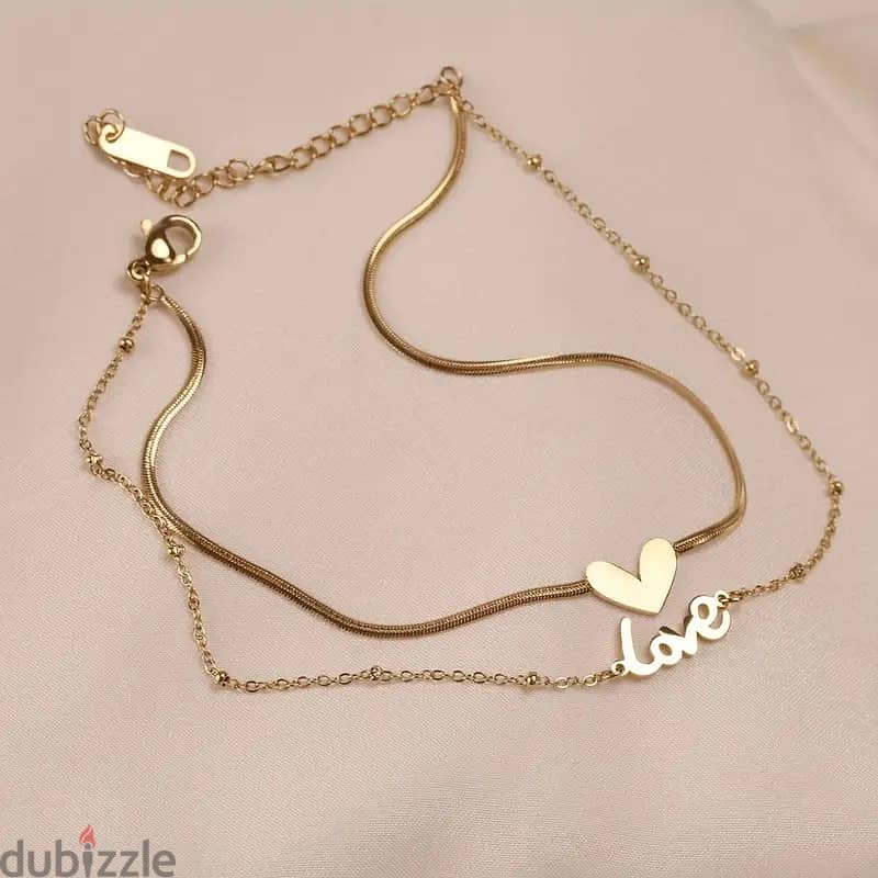 Love & Heart Shaped Anklet Foot Chain Bracelet 5