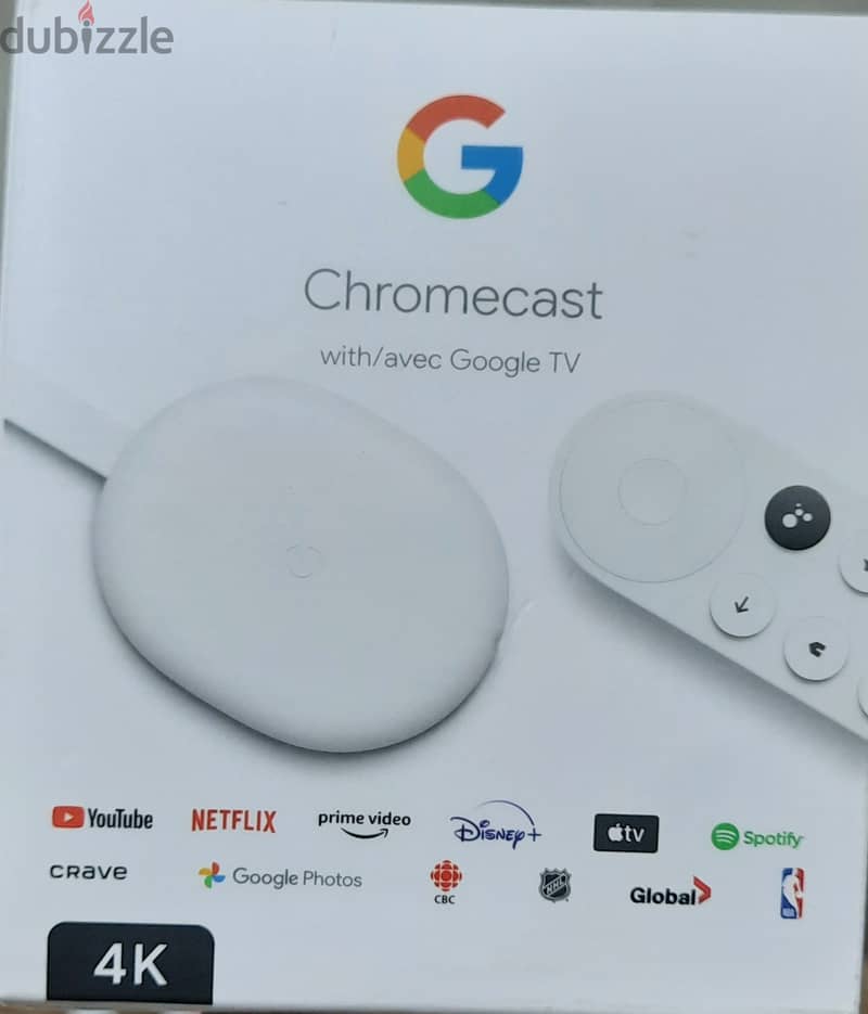 4k Chrome cast googleTV , 3 month old 2