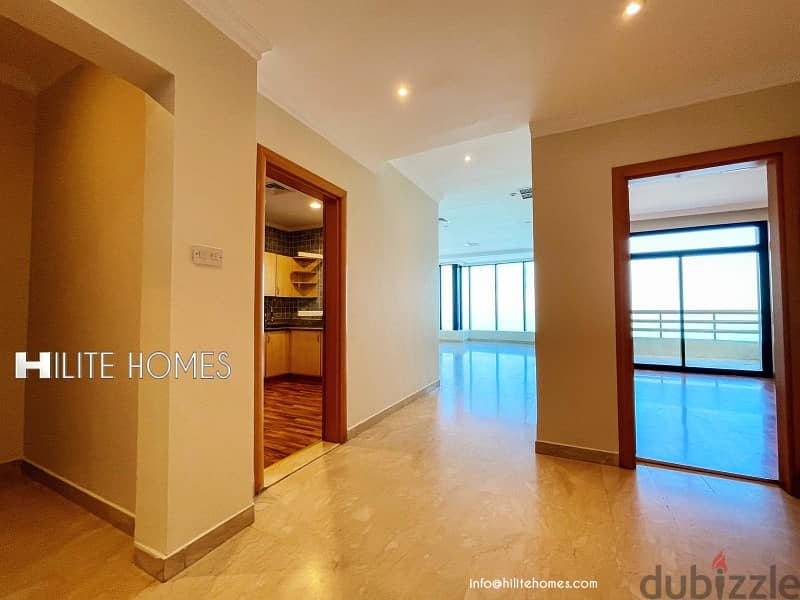 Three Bedroom Apartment For Rent in Salmiya with Stunning Beach View 1