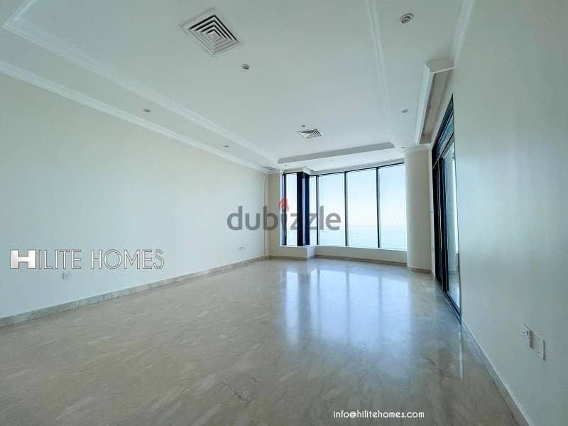 Three Bedroom Apartment For Rent in Salmiya with Stunning Beach View 2