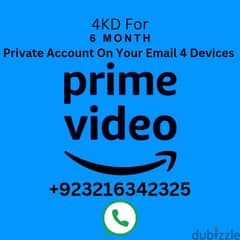 Prime Video 6 Month Available On Your Email at 4KD
4 Devices 0