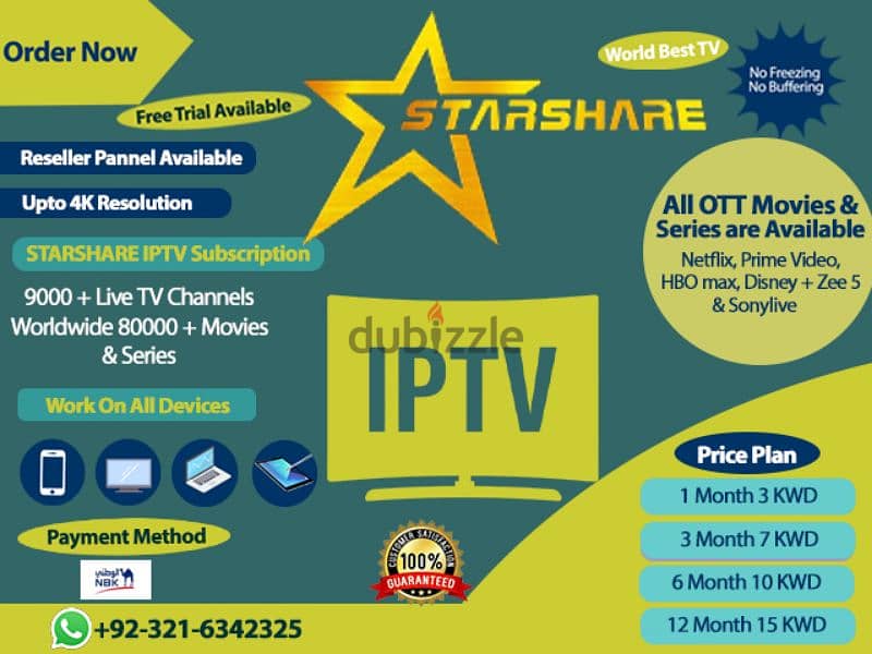 IP-TV Yearly Subscription Available Free Trial Available 0