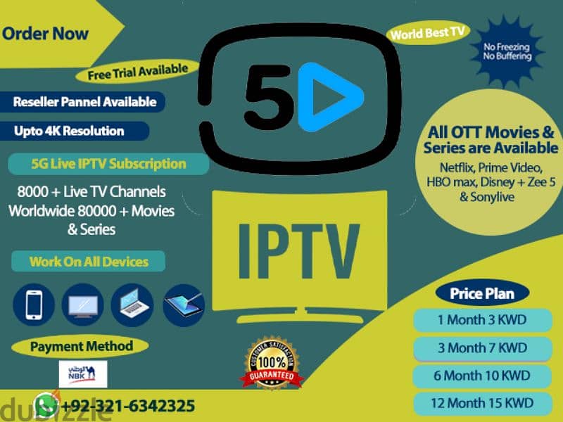 IP-TV Yearly Subscription Available Free Trial Available 4