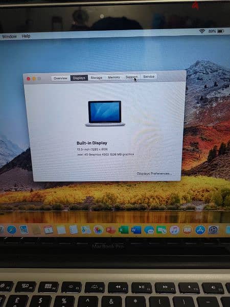 APPLE MACBOOK PRO
Intel Core-i5 
8GB -RAM
Intel HD Graphics 4000 7