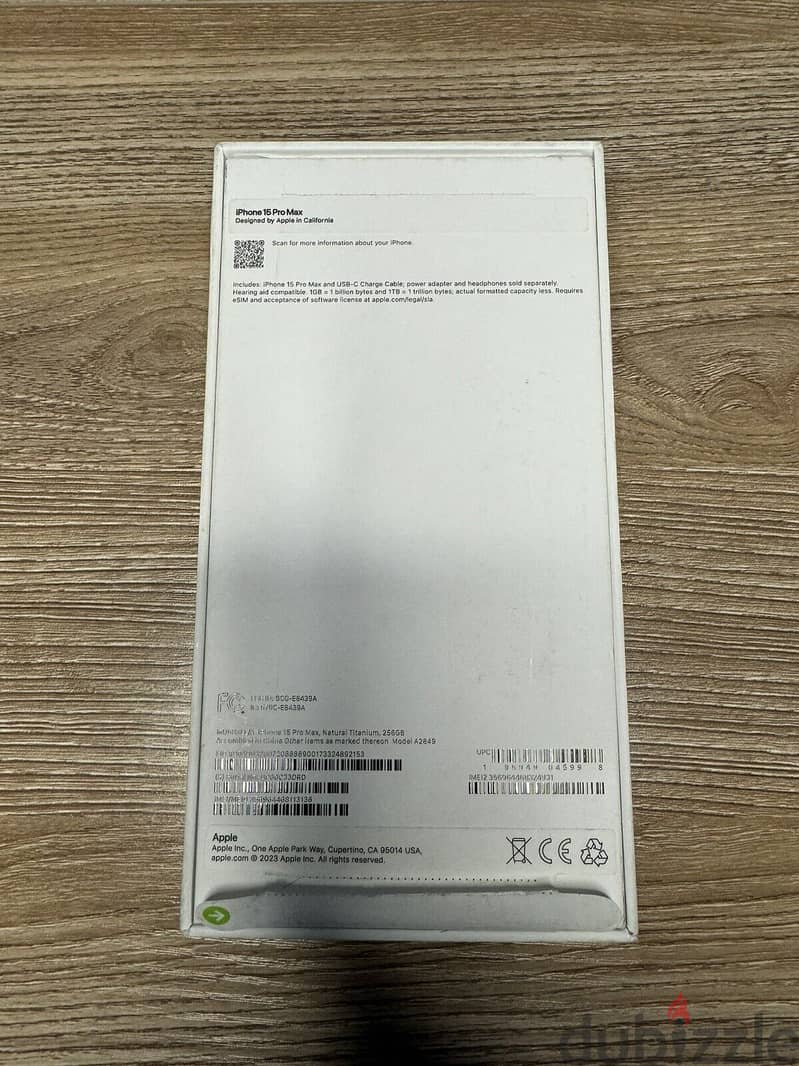 Apple iPhone 15 Pro Max -256 GB- Natural Titanium,BRAND NEW 5