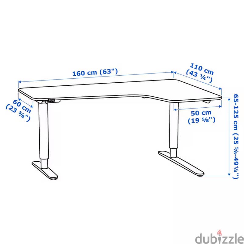 Ikea BEKANT Sit/Stand Office table 3