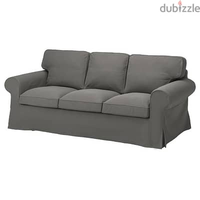 IKEA EKTORP 3-seat sofa, Hakebo dark grey