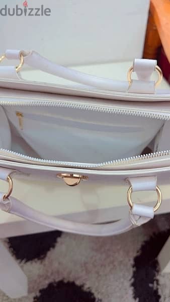 NEW LADIES HANDBAG-PURE WHITE 1