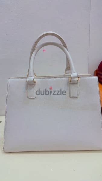 NEW LADIES HANDBAG-PURE WHITE 2