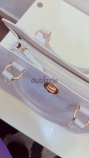 NEW LADIES HANDBAG-PURE WHITE 4