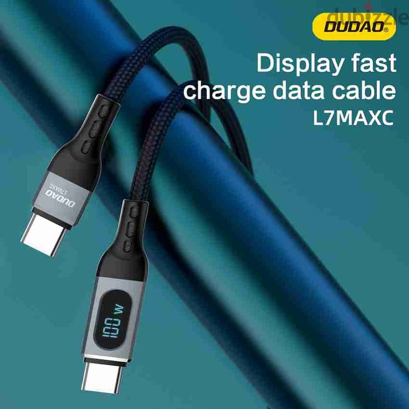 Dudao L7MaxC USB-C - USB-C PD cable 100W 1m 1