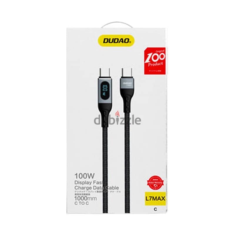 Dudao L7MaxC USB-C - USB-C PD cable 100W 1m 4