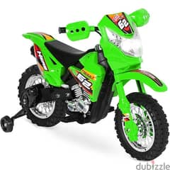 Vroom Rider VR093 Battery Operated 6V Kids Dirt Bike, Green