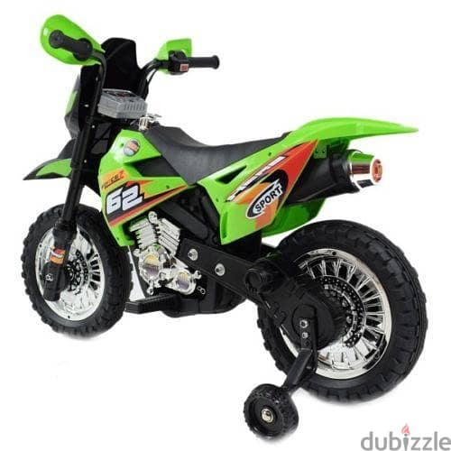 Vroom Rider VR093 Battery Operated 6V Kids Dirt Bike, Green 5