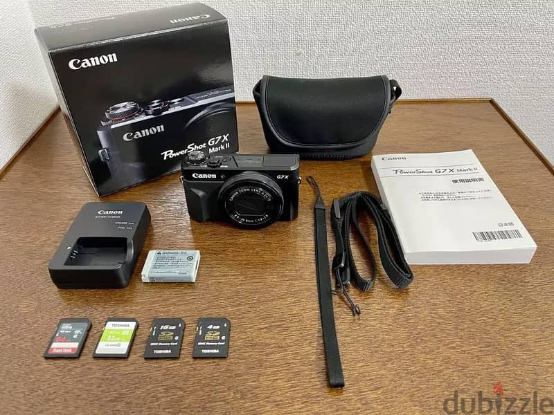 [Excellent] Canon PowerShot G7 X Mark II 20.1MP Digital Camera Black J 0