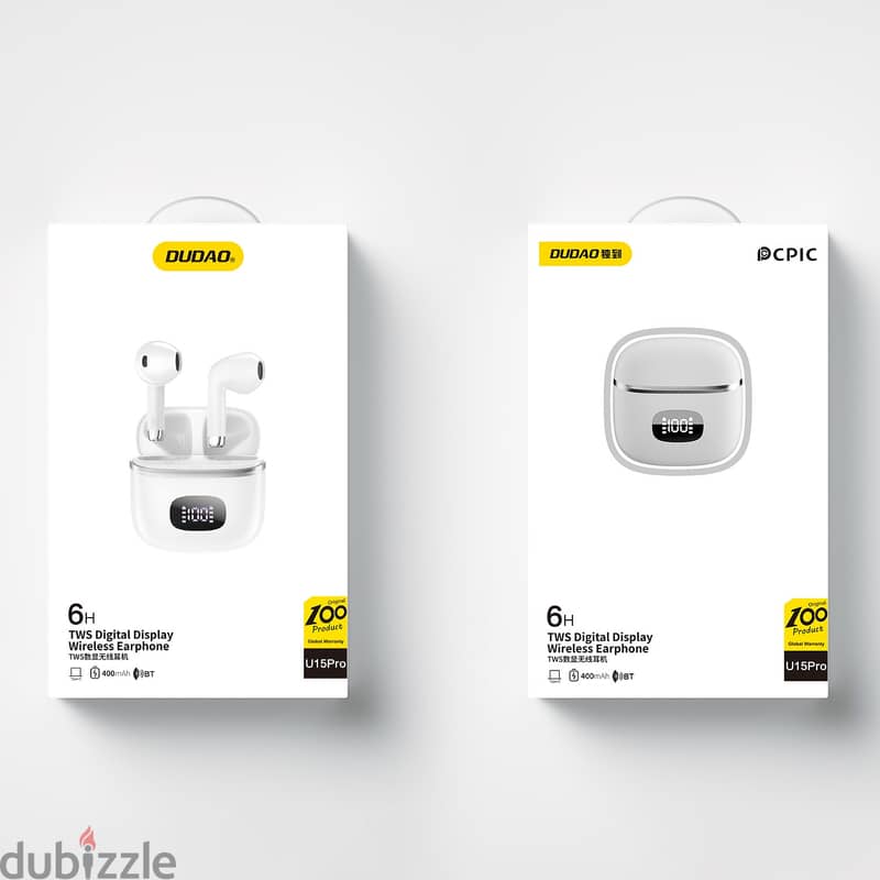 DUDAO U15Pro LED Display Wireless Earbuds 4