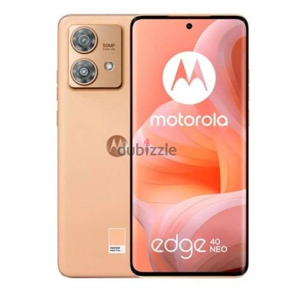 Motorola edge 40 Neo peach colour 1