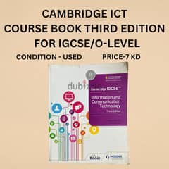 CAMBRIDGE IGCSE ICT COURSEBOOK THIRD EDITION