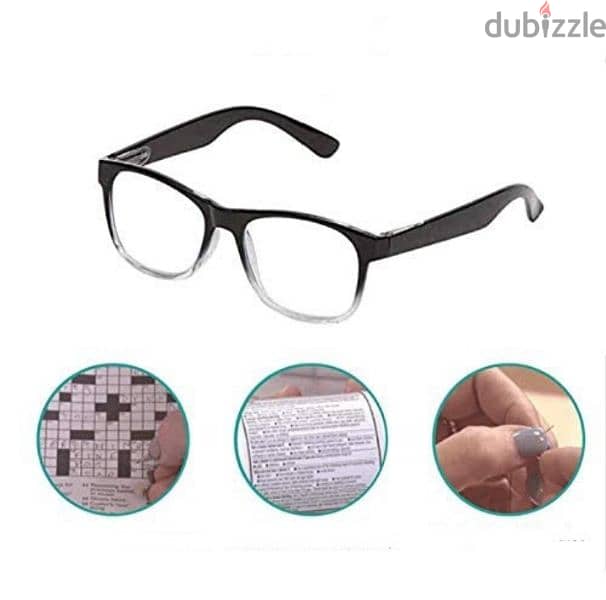 نظارة القراءة وحماية العين من الاشعة One Power Readers Glasses . شحن 2