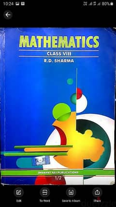 mathematics 8th  by R. D. Sharm 0