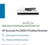 HP scanner Model 2500 0