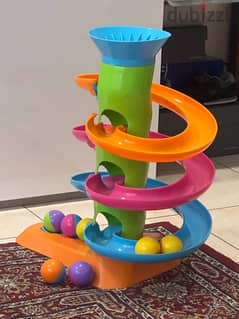 rolling ball tower for kids .