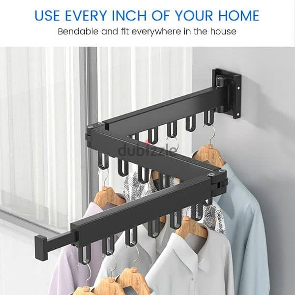 2 FOLD WALL MOUNTED CLOTH DYING RACK 0