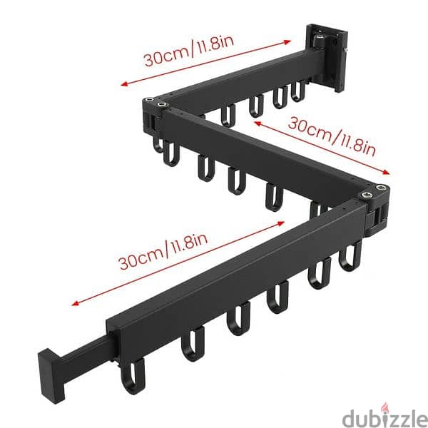 2 FOLD WALL MOUNTED CLOTH DYING RACK 2