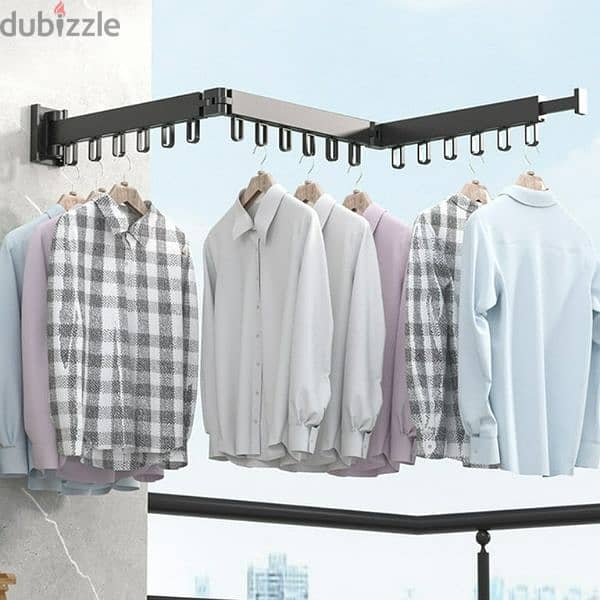 2 FOLD WALL MOUNTED CLOTH DYING RACK 3