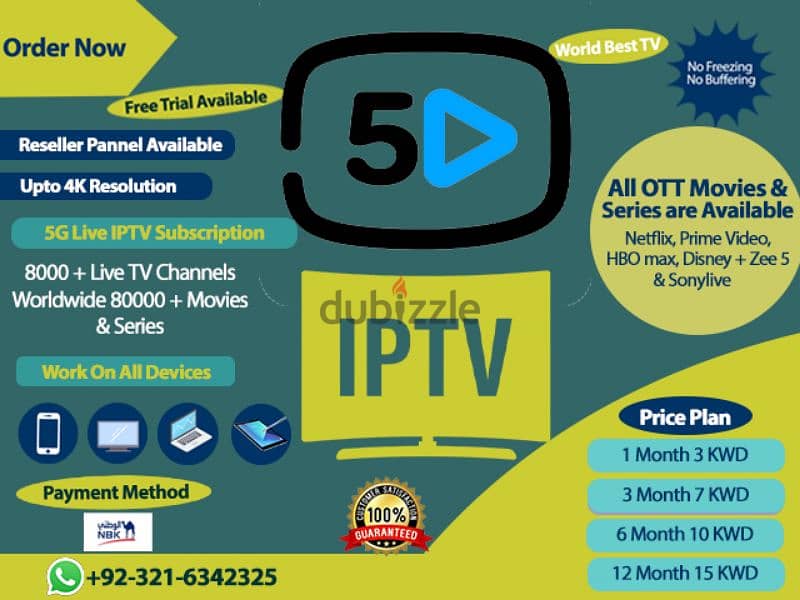 IP-TV Yearly Subscription Available Free Trial Available 4