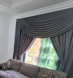 used like new curtains