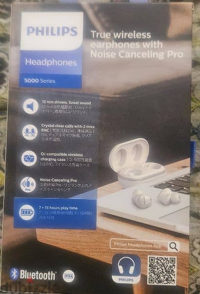 philips 5000 series earbuds with box and all accessories available 4