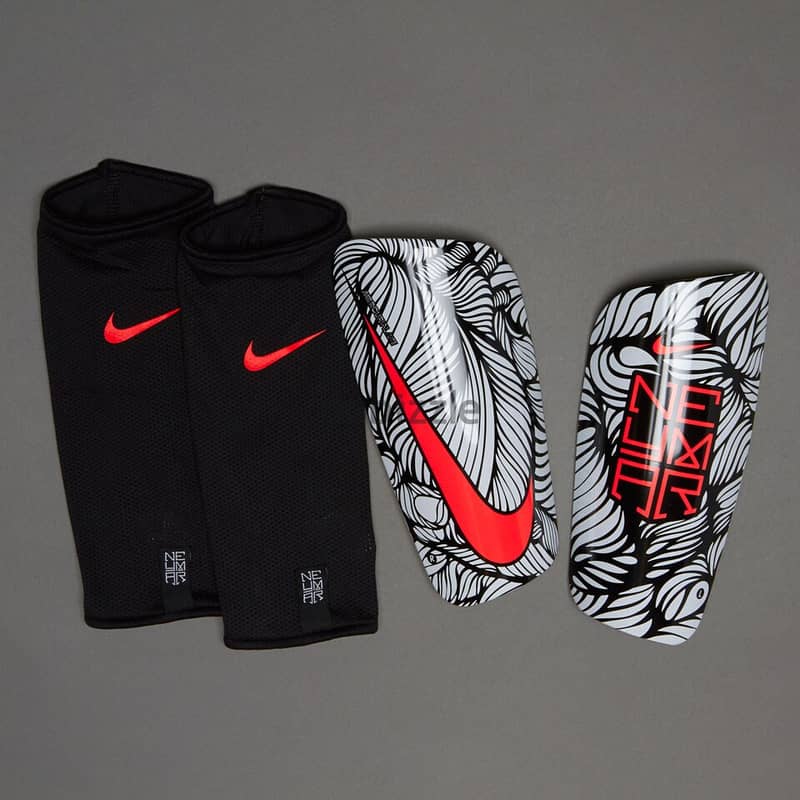 [Brand New] NIKE Mercurial Lite - Neymar Shin Guards (Black/White) 0