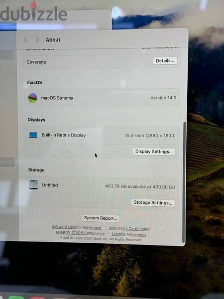 MACBOOK PRO WITH 4 GB GRAPHICS 5