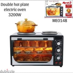 double hot plate electric oven