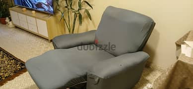 Recliner,sofa ,navy blue, grey Recliner cover 0