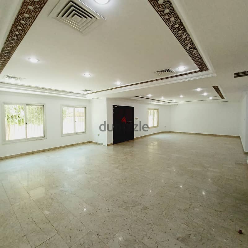 Full ground floor with yard for rent in Salwa Block 11 0