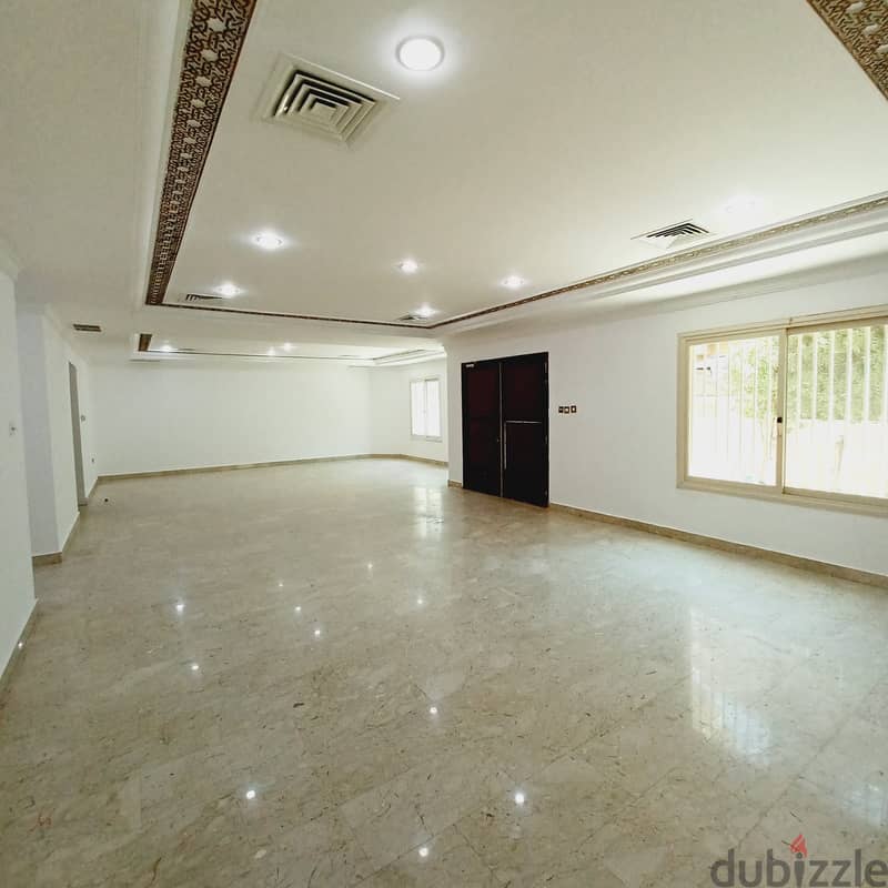 Full ground floor with yard for rent in Salwa Block 11 1